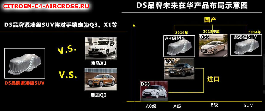 Линейка DS в Китае